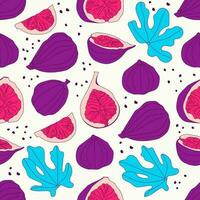 Vector seamless pattern with figs. For design, textiles, paper.