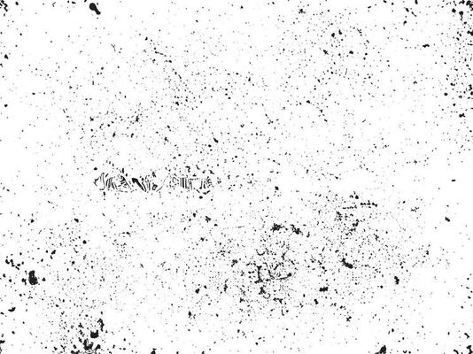 Distressed Black Texture with Dark Grainy Texture, Dust Overlay, and Rusted White Effect on White Background - Grunge Design Elements in Vector Illustration, EPS 10