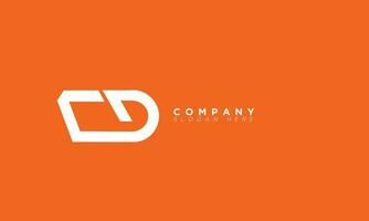 CD Alphabet letters Initials Monogram logo and DC vector