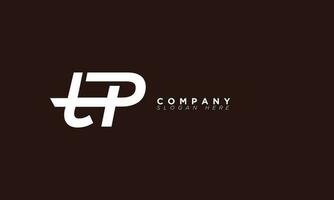 TP Alphabet letters Initials Monogram logo and PT vector