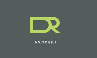 DR Alphabet letters Initials Monogram logo and RD vector