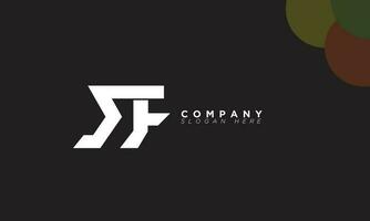 SF Alphabet letters Initials Monogram logo and FS vector
