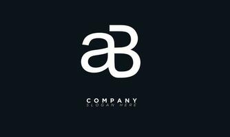 AB Alphabet letters Initials Monogram logo and BA vector