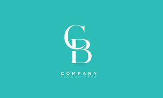 CB Alphabet letters Initials Monogram logo and BC vector