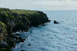 Landscape rocks ocean travel lifestyle photo