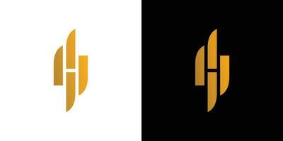 Modern and elegant H logo design vector