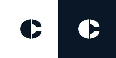 Bold and unique  letter C initials logo design vector