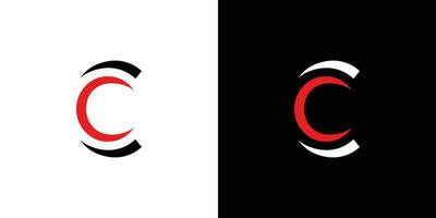 modern and unique letter C initials logo design vector