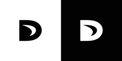 modern and unique letter D initials logo design vector