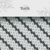 monochrome javanese ethnic batik motifs pattern vector