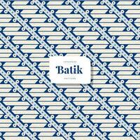 javanese batik art pattern design vector