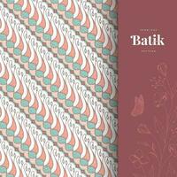 resumen indonesio batik sin costura modelo vector