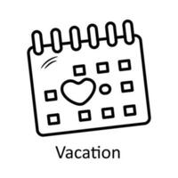 Vacation vector outline Icon Design illustration. Travel Symbol on White background EPS 10 File