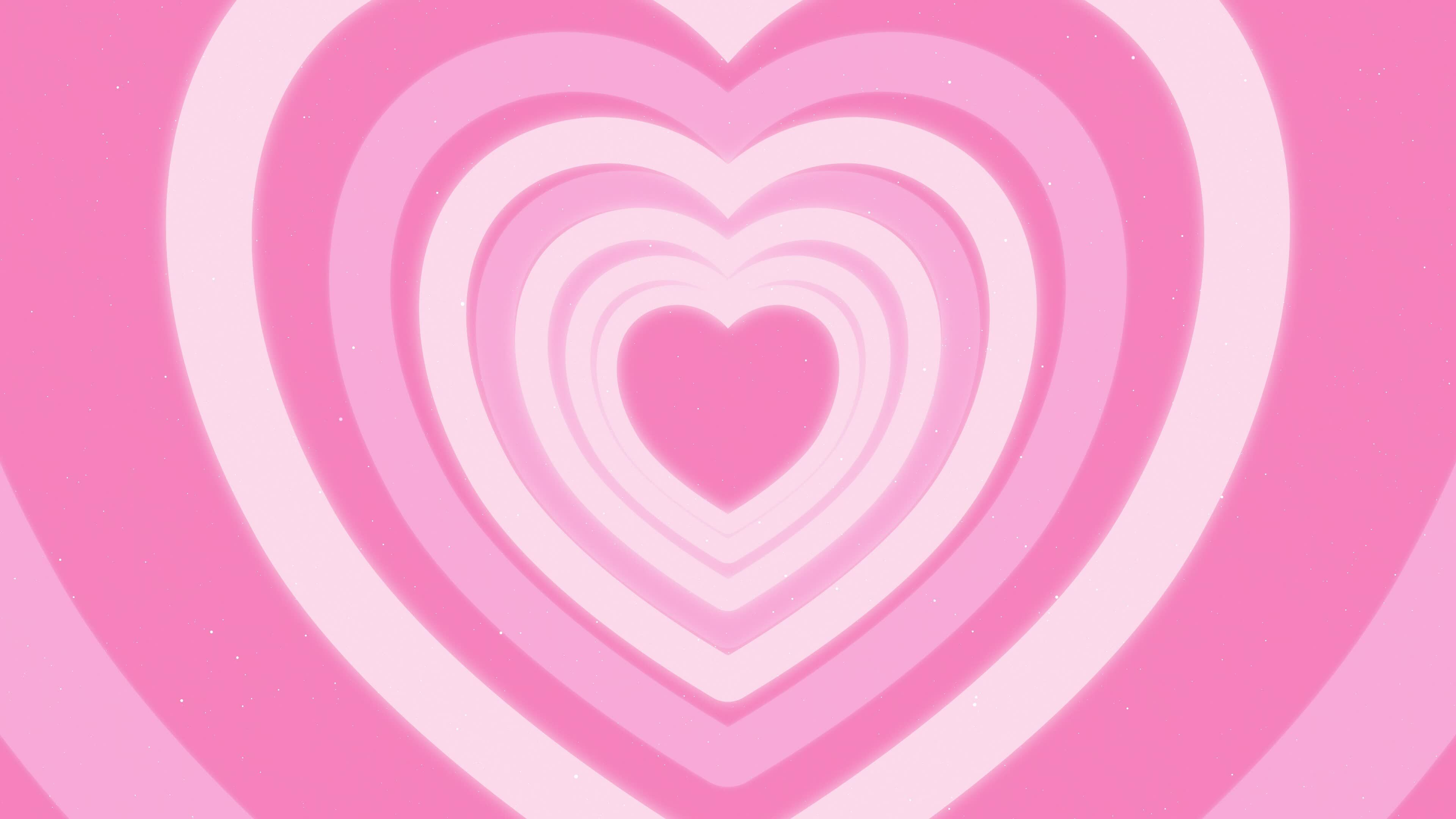 Aesthetics pastel pink heart tunnel on pink background 23687683 Stock ...