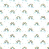 Seamless vector rainbow pattern for diaper , fabric textile wallpaper wrapped clothes and Gift wrapping paper Pattern Vector