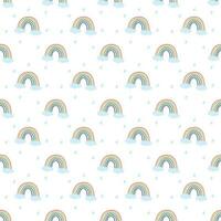 Seamless vector rainbow pattern for diaper , fabric textile wallpaper wrapped clothes and Gift wrapping paper Pattern Vector