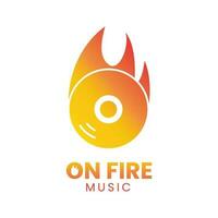 ON FIRE LOGO vector