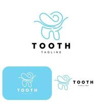 Tooth Logo, Dental Care Vector, Illustration Icon Design vector