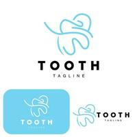 Tooth Logo, Dental Care Vector, Illustration Icon Design vector