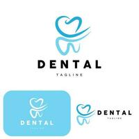 Tooth Logo, Dental Care Vector, Illustration Icon Design vector