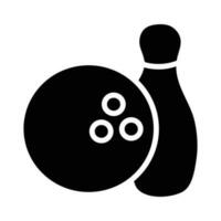 Bowling vector solid Icon Design illustration. Olympic Symbol on White background EPS 10 File