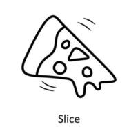 Slice vector outline Icon Design illustration. Party and Celebrate Symbol on White background EPS 10 File