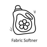 Fabric Softer vector outline Icon Design illustration. Household Symbol on White background EPS 10 File