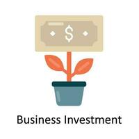 Business Investment vector Flat Icon Design illustration. Finance Symbol on White background EPS 10 File