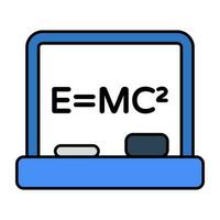 An icon design of physics formula vector