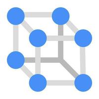 An icon design of crystal lattice vector