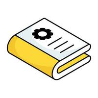 Modern design icon of setting manual vector