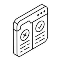 A perfect design icon of choose website vector