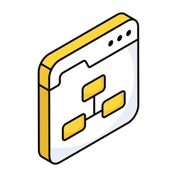 concepto plano diseño icono de web jerarquía vector