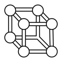 An icon design of crystal lattice vector