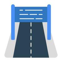 A premium download icon of highway vector