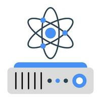 Ab icon design of science vector