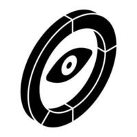 A premium download icon of graph monitoring vector