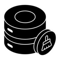 Trendy vector design of database cleaning