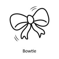 Bowtie vector outline Icon Design illustration. Party and Celebrate Symbol on White background EPS 10 File