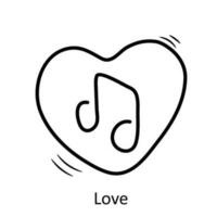 Love vector outline Icon Design illustration. Party and Celebrate Symbol on White background EPS 10 File