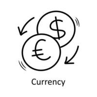 Currency vector outline Icon Design illustration. Travel Symbol on White background EPS 10 File