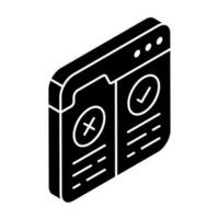 A perfect icdesign on of choose website vector