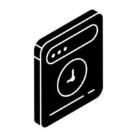 Trendy design icon of web timer vector