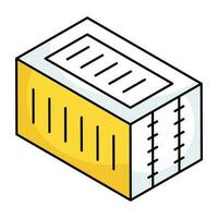 An icon design of container vector