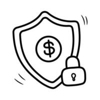 Fixed Deposit vector outline Icon Design illustration. Banking and Finance Symbol on White background EPS 10 File