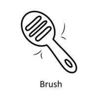 Brush vector outline Icon Design illustration. Toys Symbol on White background EPS 10 File