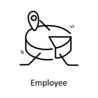 Employee  vector outline Icon Design illustration. Business Symbol on White background EPS 10 File