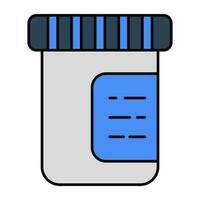 A unique design icon of drugs bottle vector