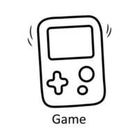 Game vector outline Icon Design illustration. Toys Symbol on White background EPS 10 File