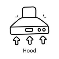 Hood vector outline Icon Design illustration. Household Symbol on White background EPS 10 File